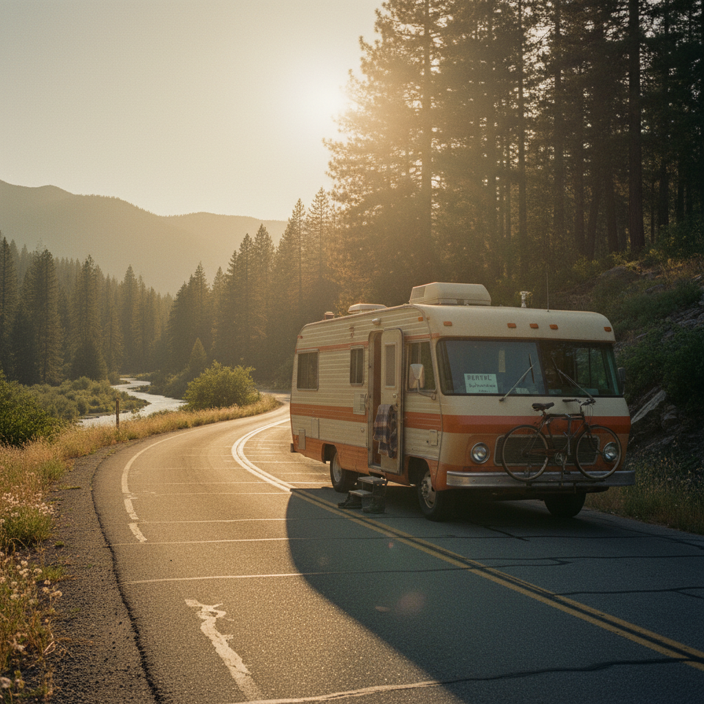 Motorhome on California road