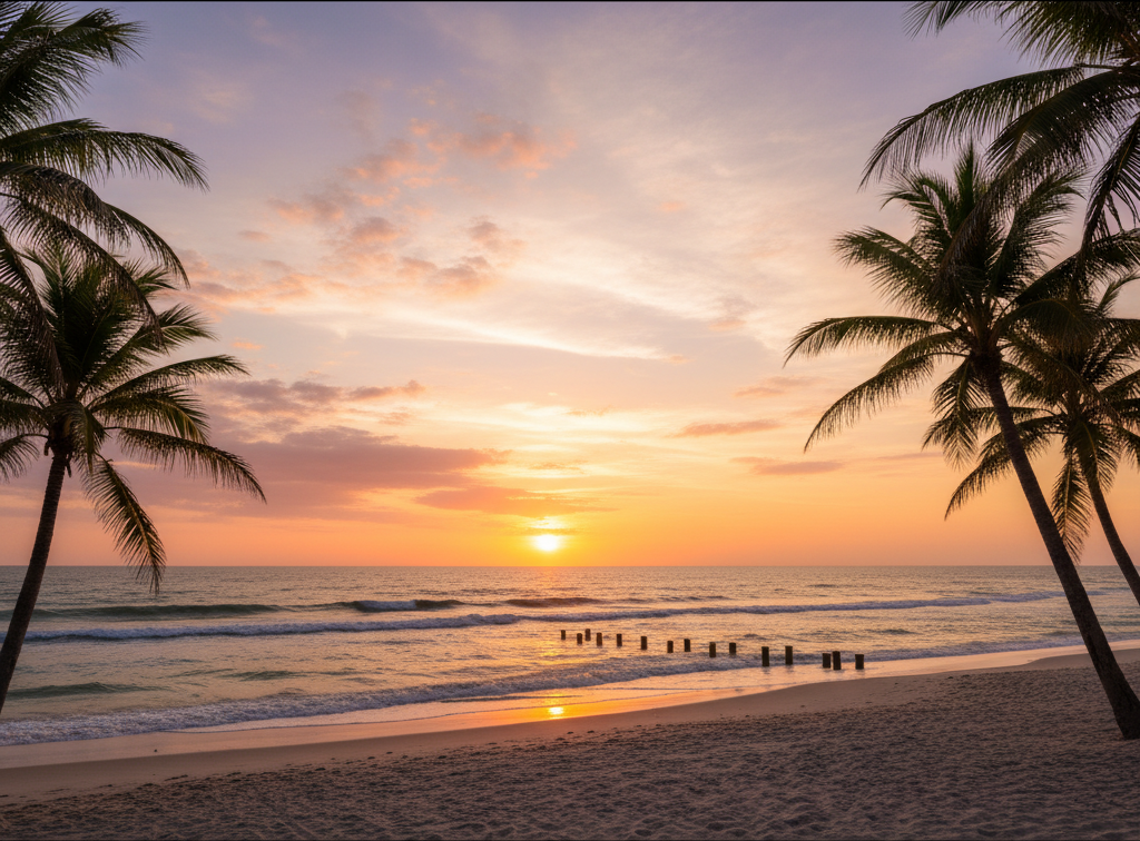 South Florida sunset beach