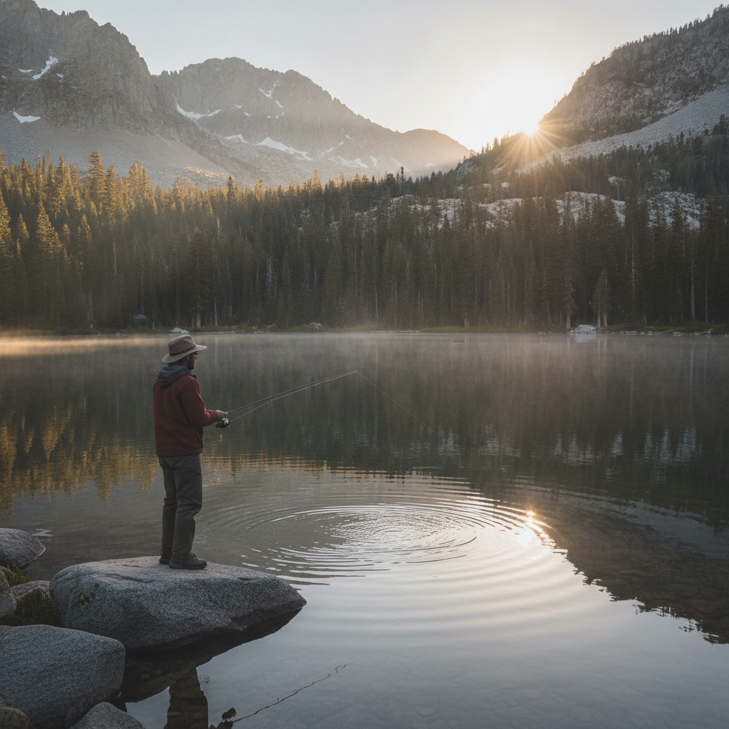 Fishing at Bass Lake
