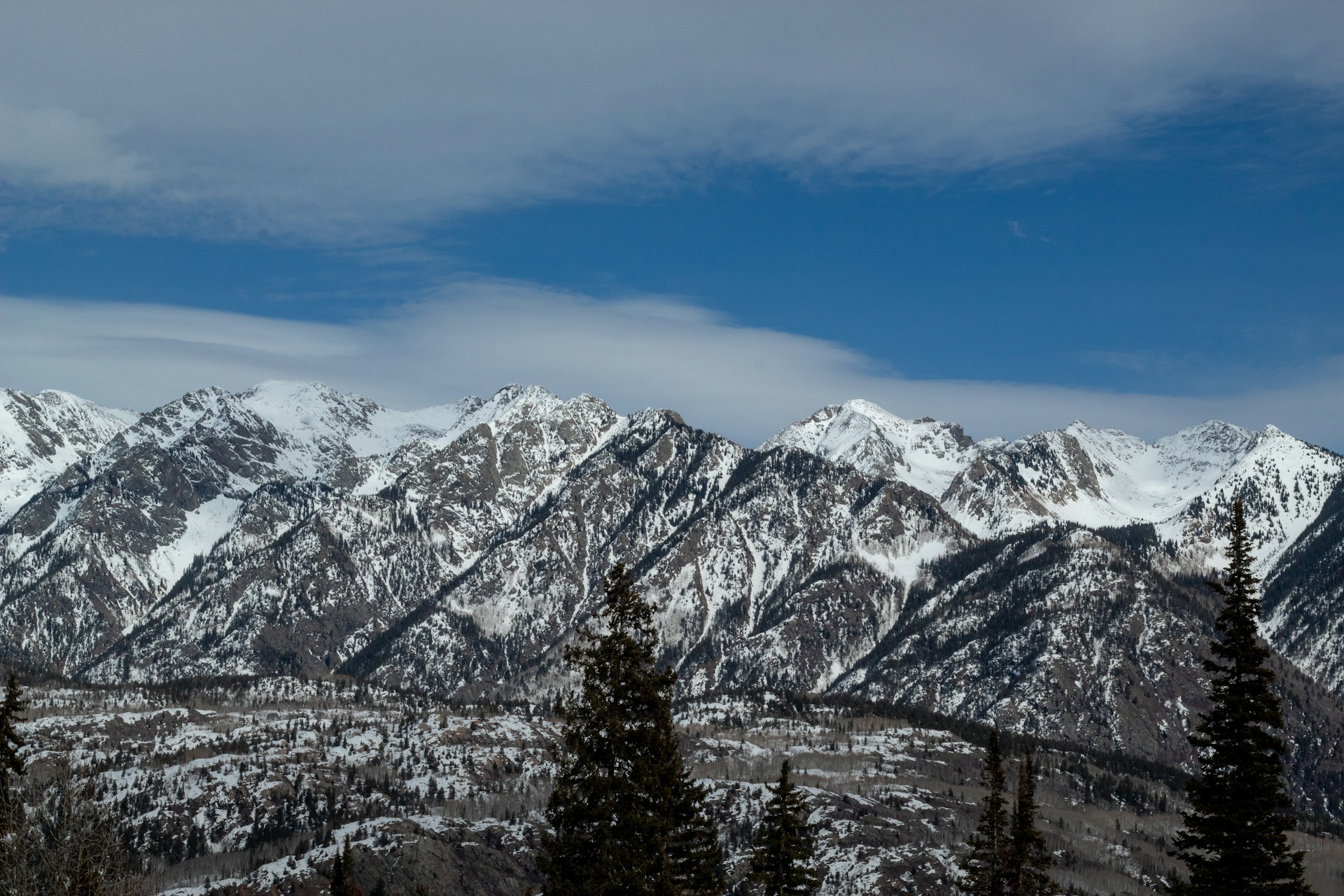 A view of mountains in Durango, CO