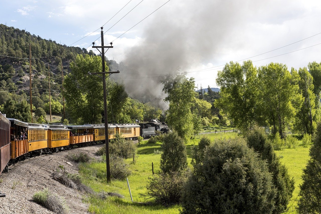 Railroad along the mountainside