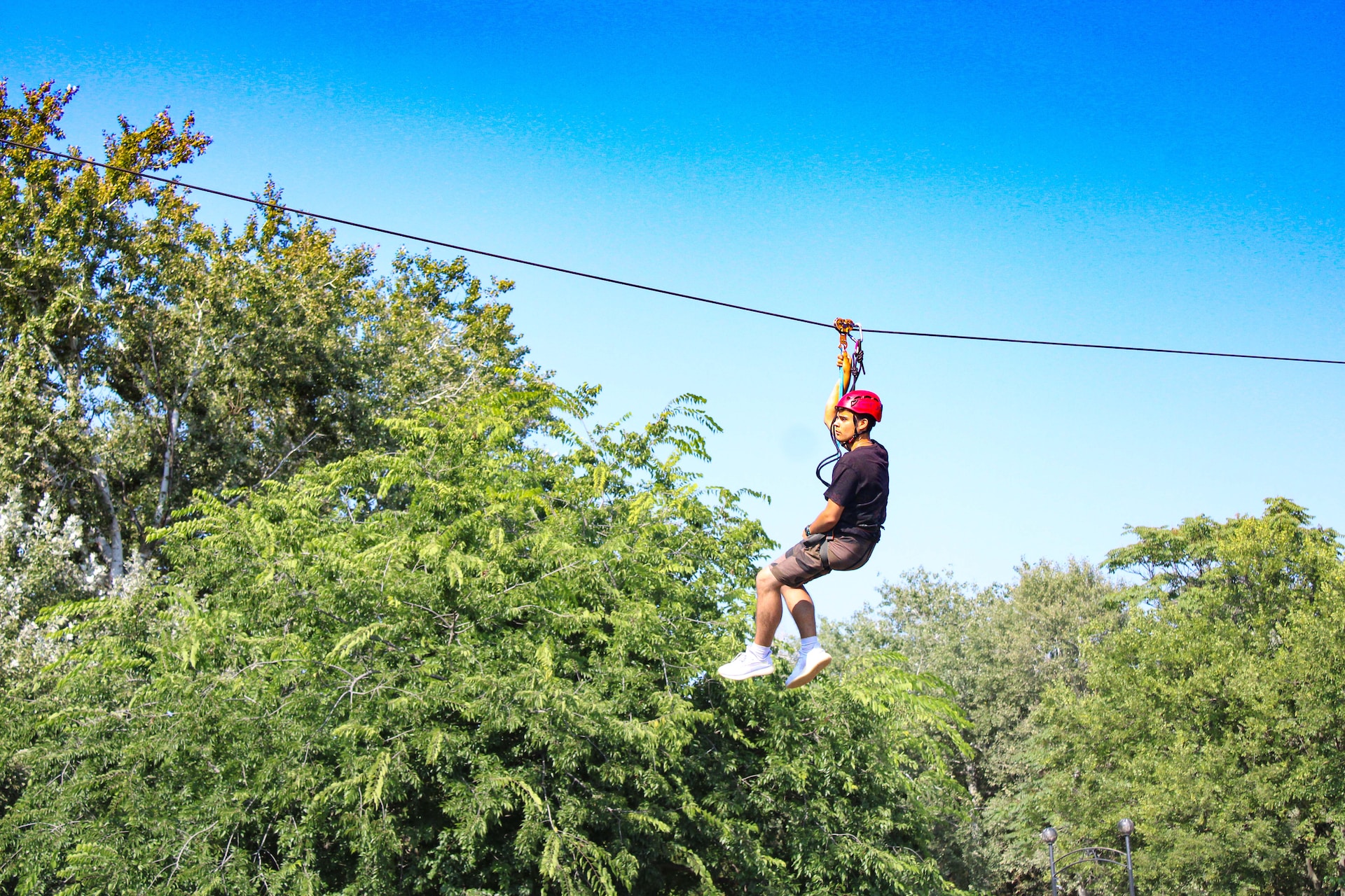 child zip lining