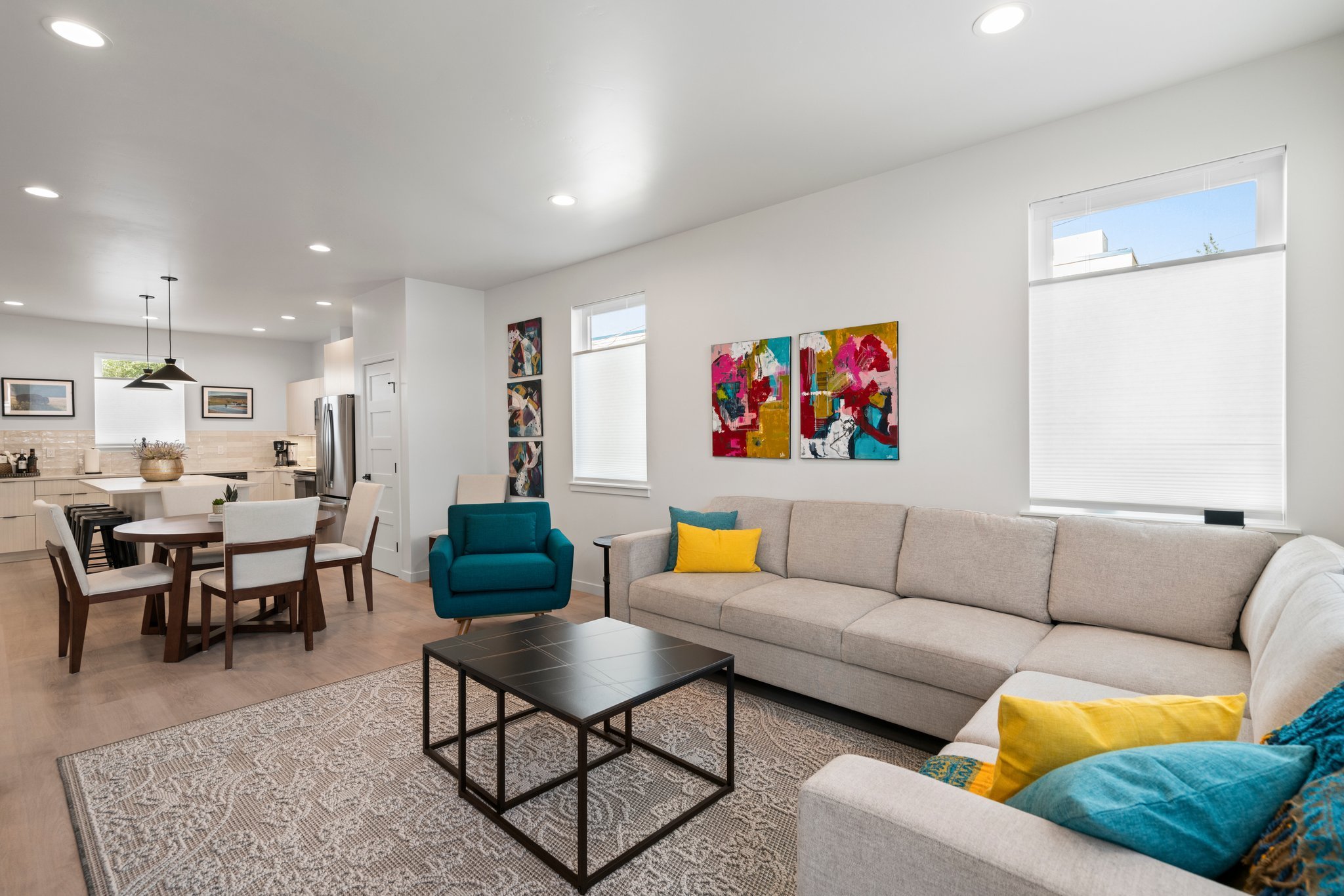 Living room in one of our Durango rentals
