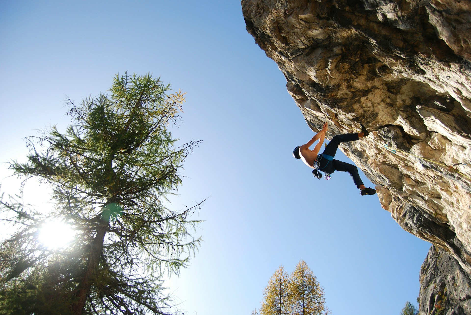 rock climbing
