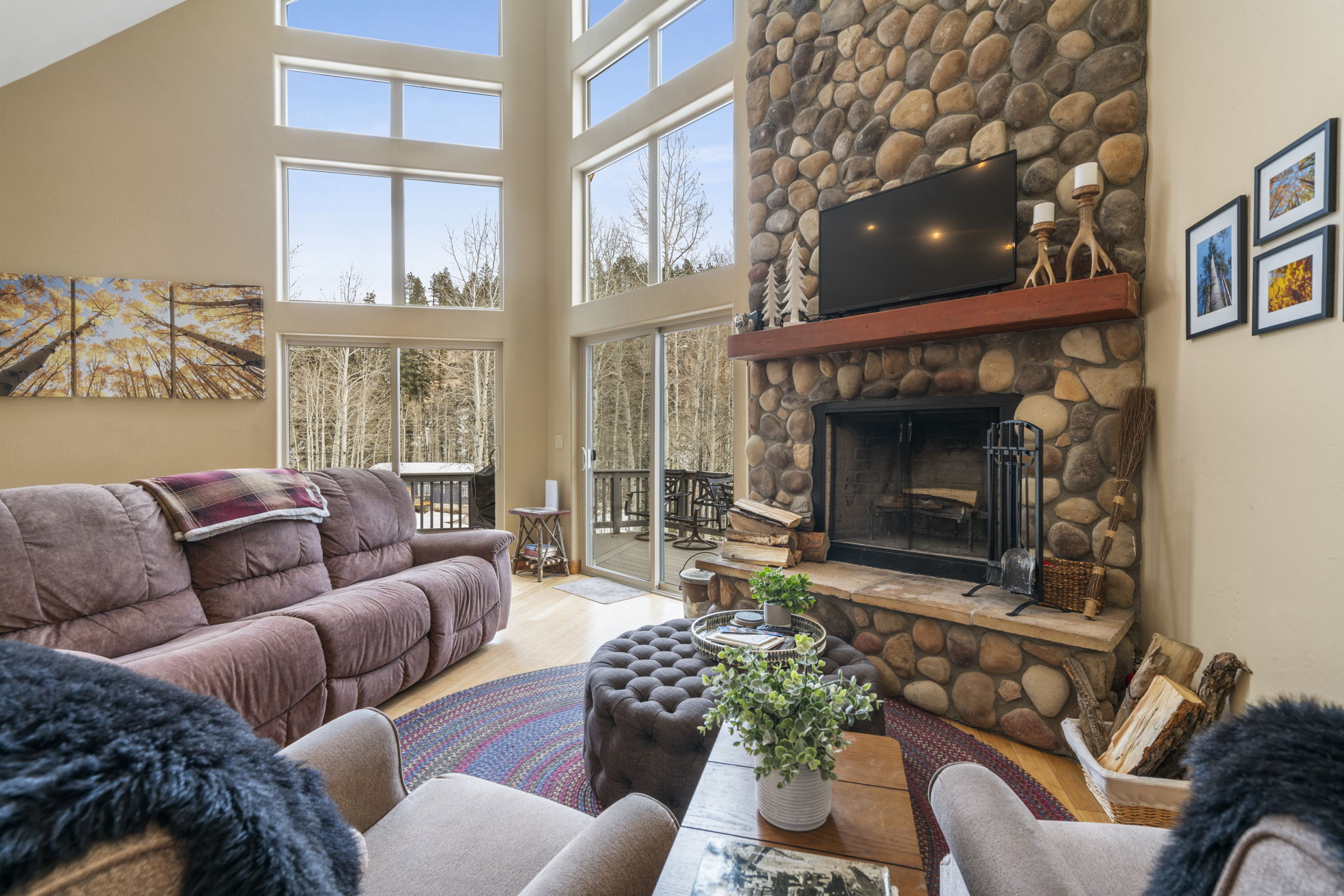 Living space in one of our Durango vacation homes