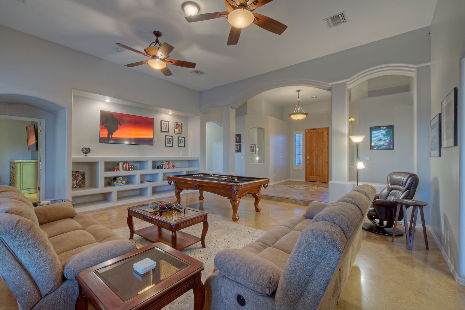 Clean vacation rental home interior