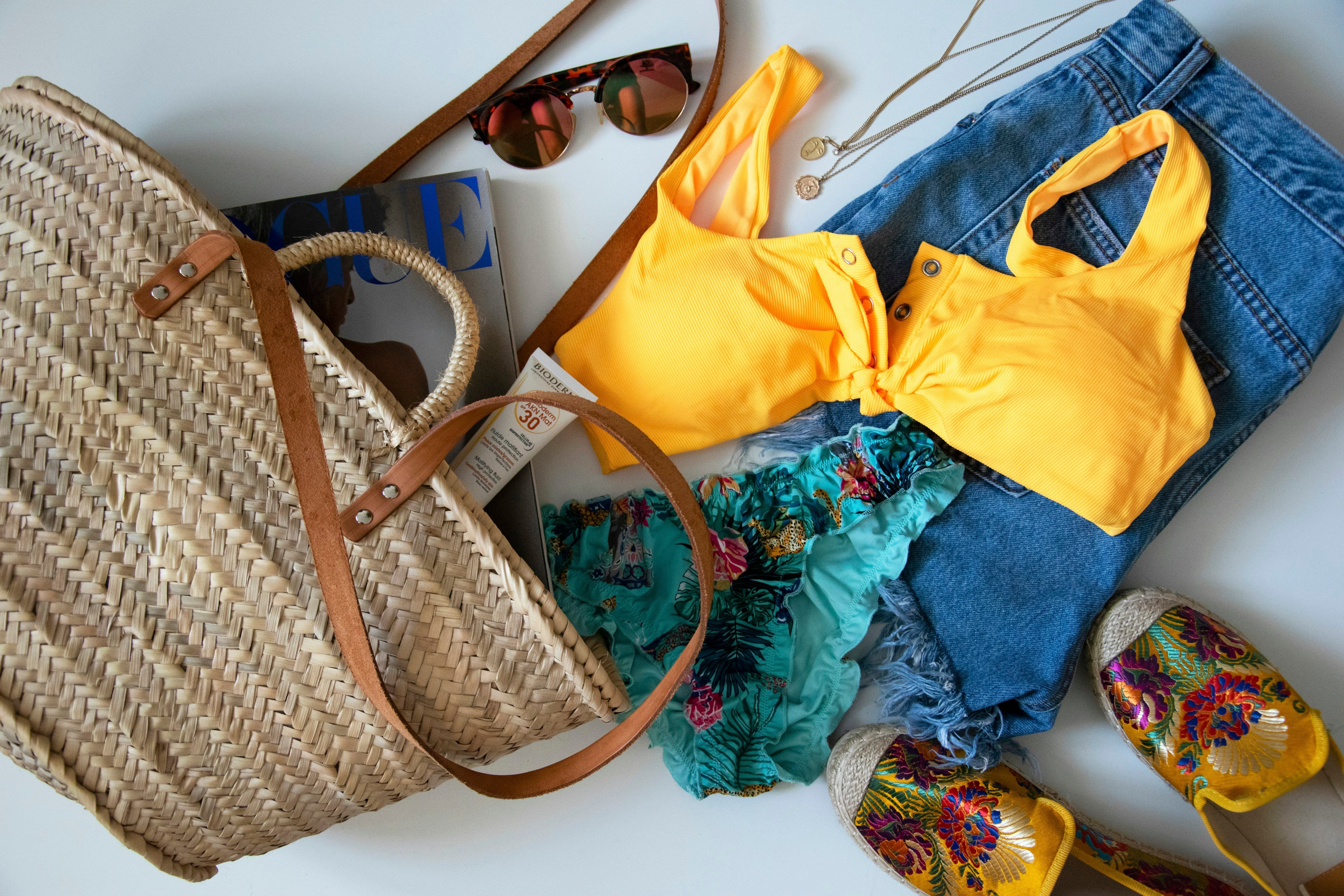 Beach casual apparel and accessories