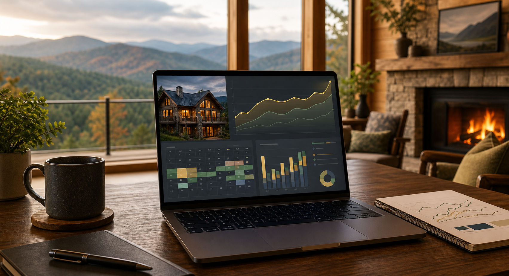 Dynamic pricing strategy for High Country vacation rentals with local market oversight.
