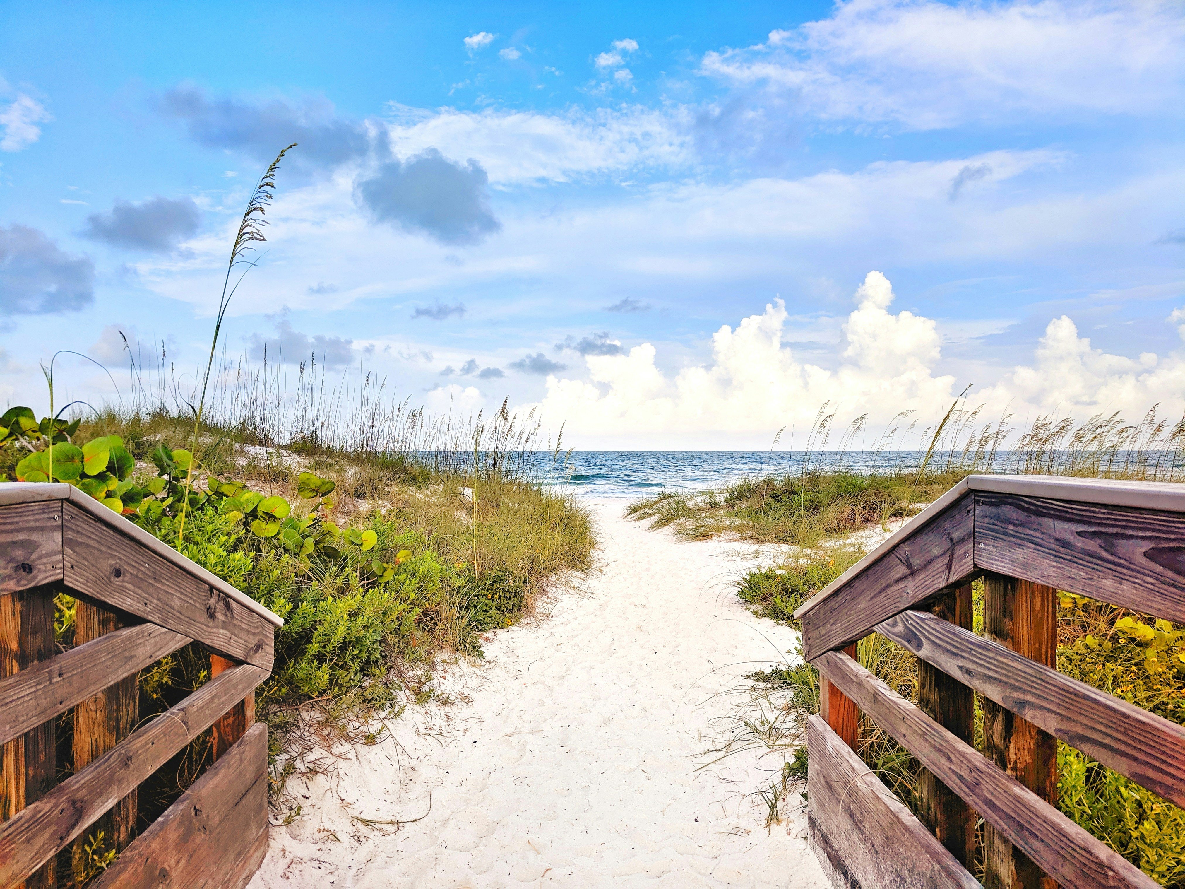 Bradenton Florida Gulf Coast beach boardwalk