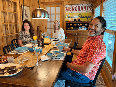 A French Woods Festival camp parents at French Woods Farmhouse bed and breakfast