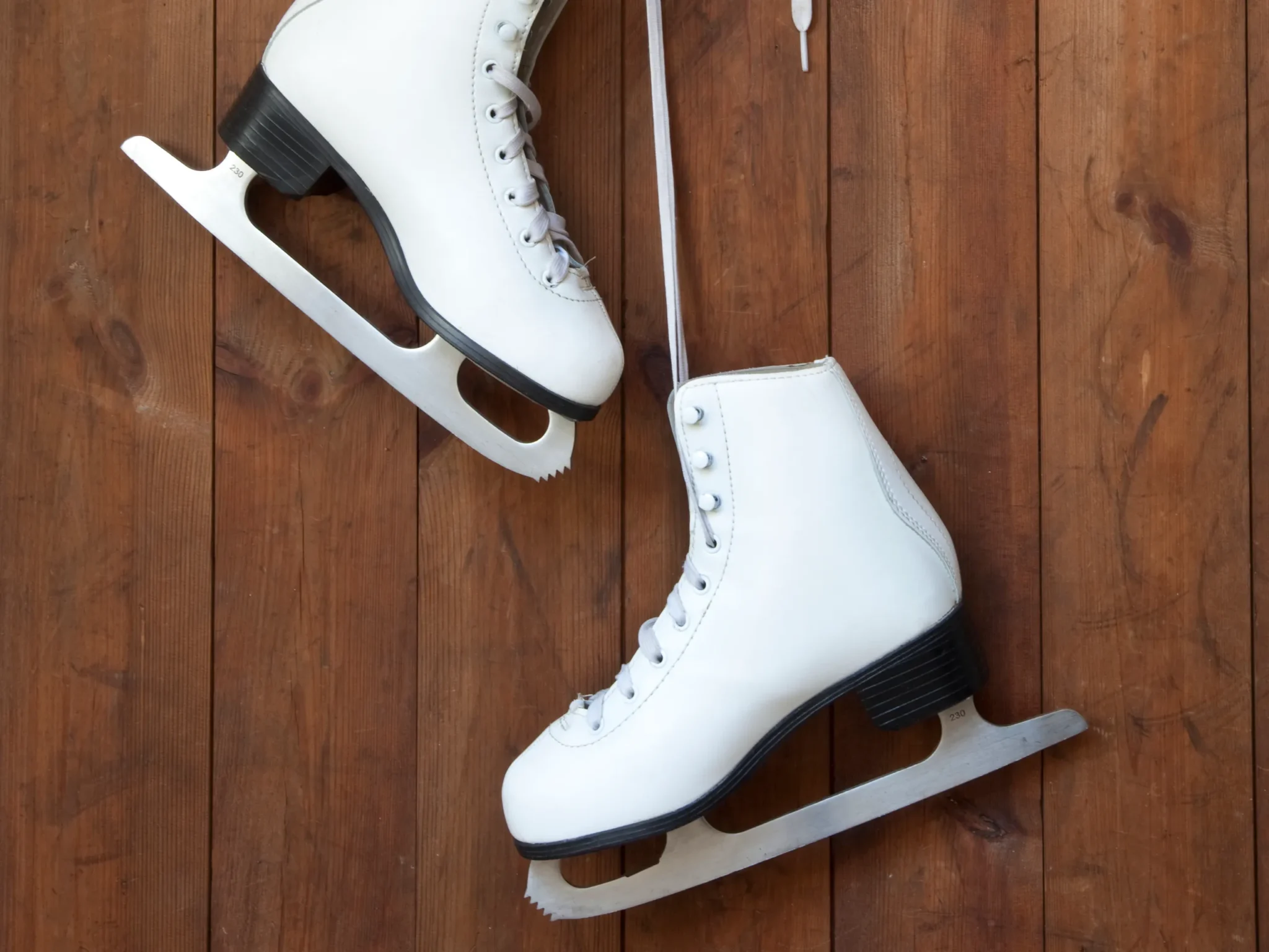 Ice skate in the Hancock NY town square