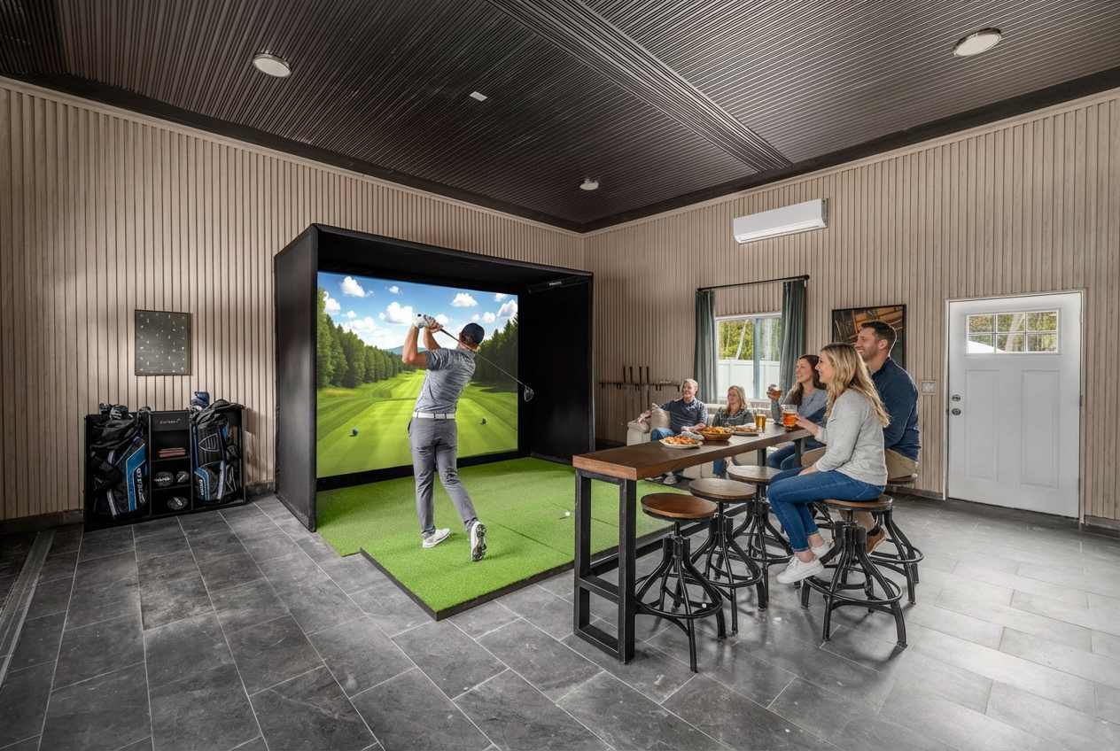 Expanded game room at The Poconest with classic and modern games for family and friends in the Poconos