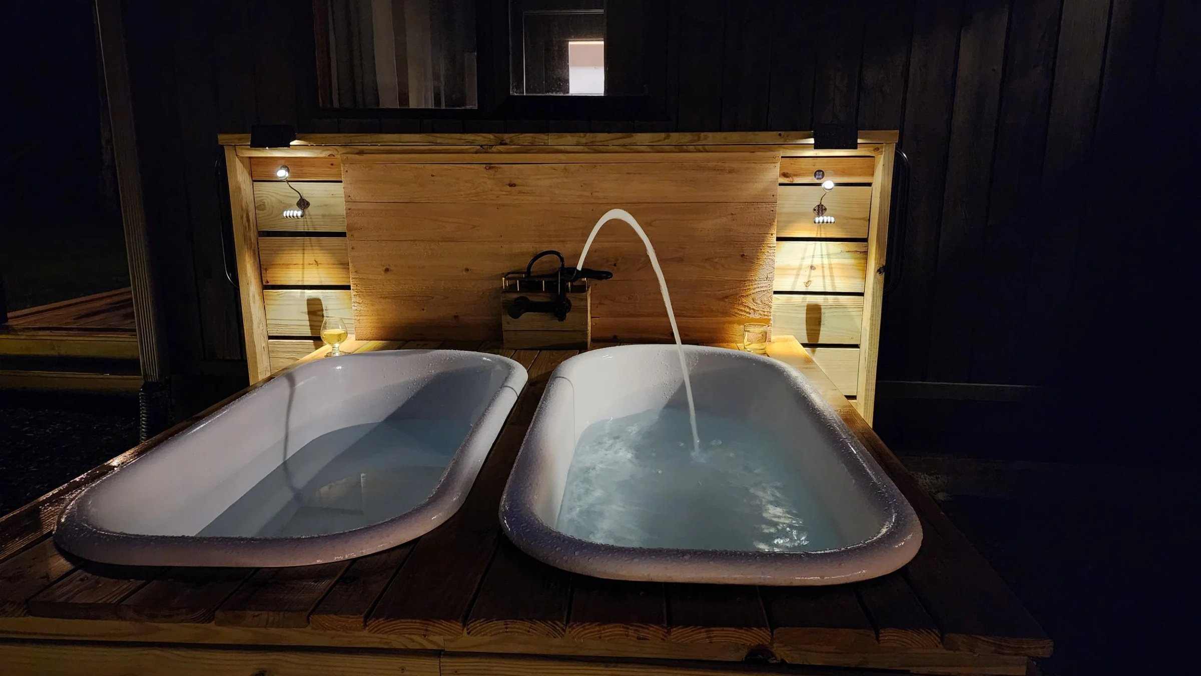 The HIdeaway Tubs Filling at Night.jpg