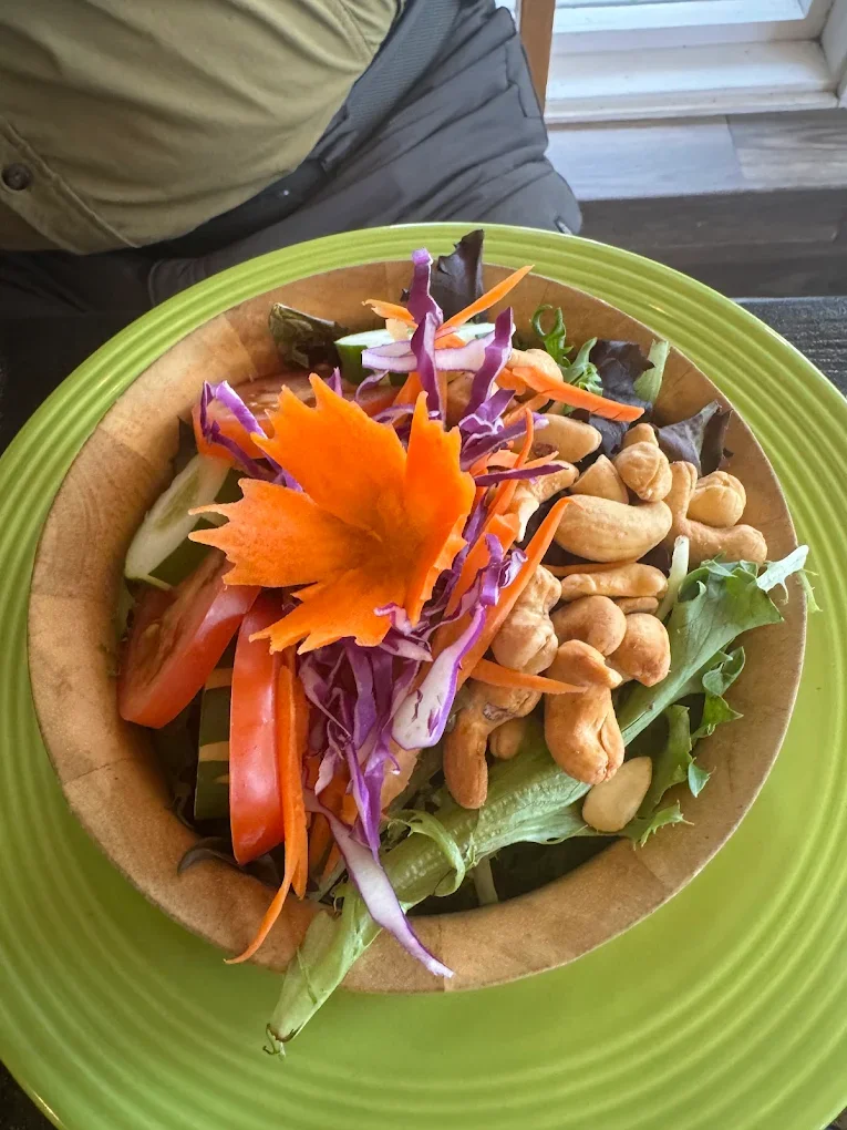 Green Elephant Thai Vegan Restaurant - Garden Salad with Roasted Cashews.webp