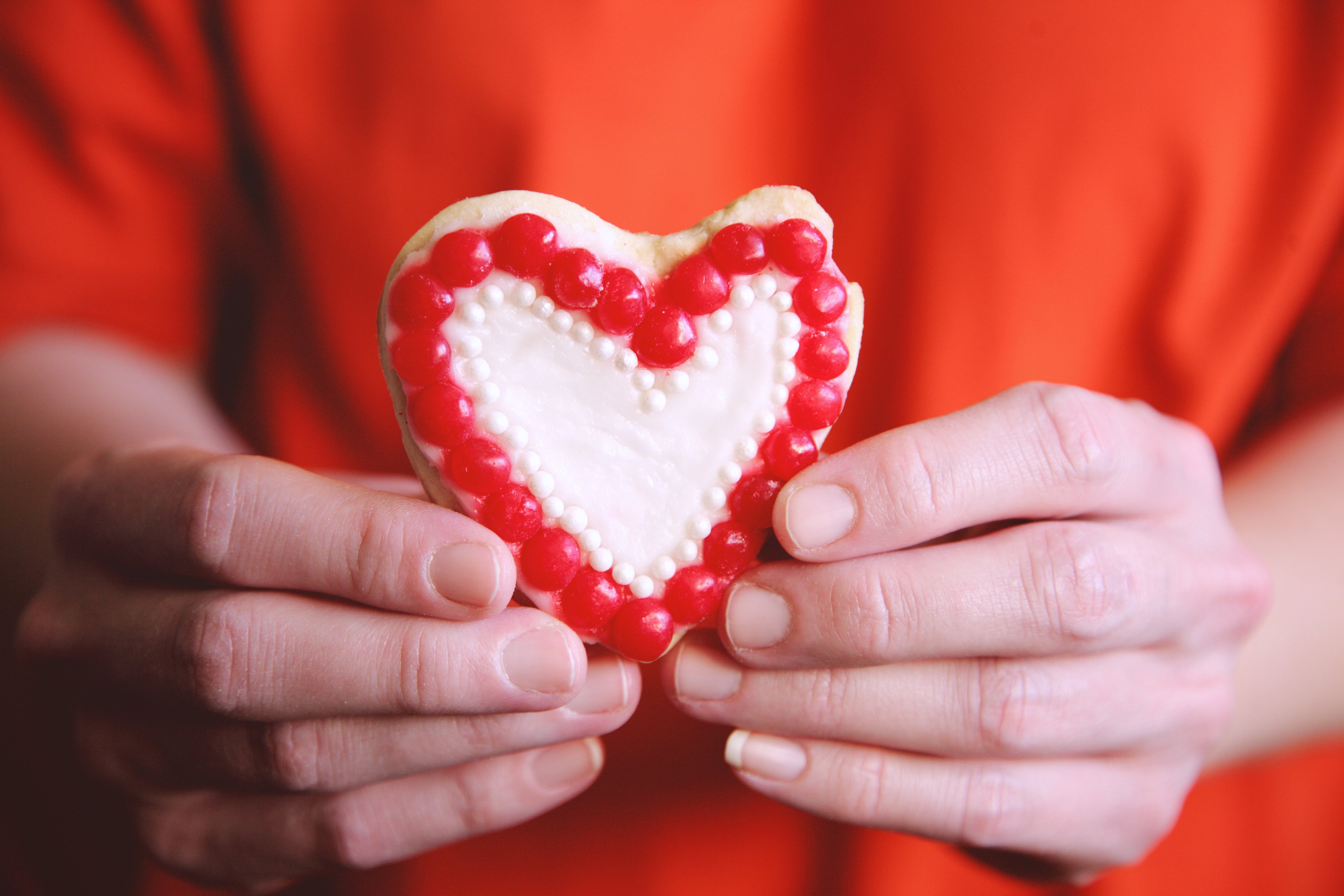 Heart-shaped bokeh lights