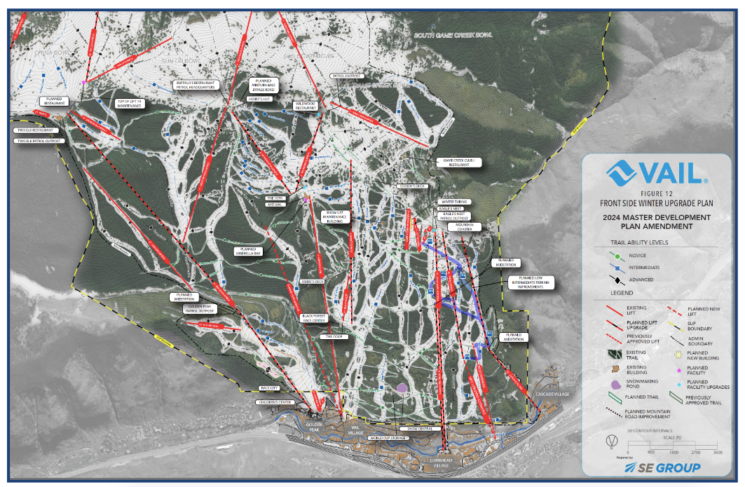 Vail Mountain Master Plan lift upgrades