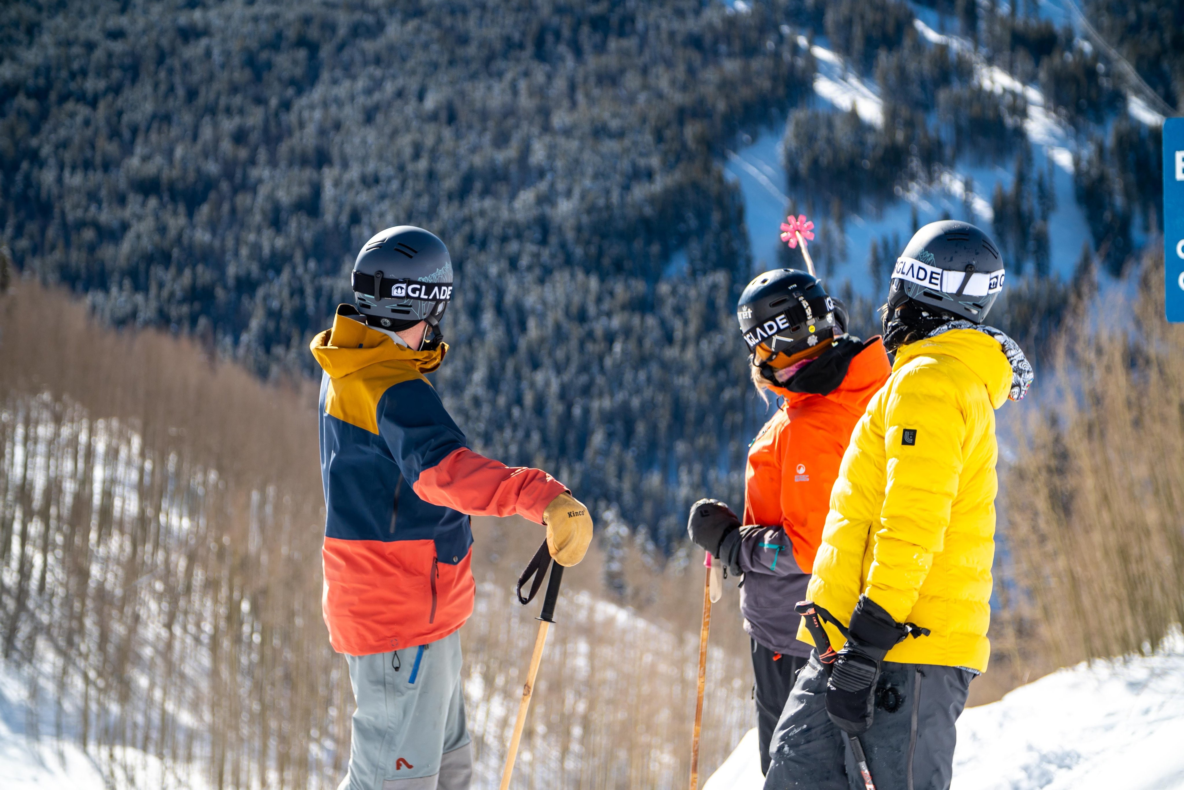 Skier on Vail Mountain slopes