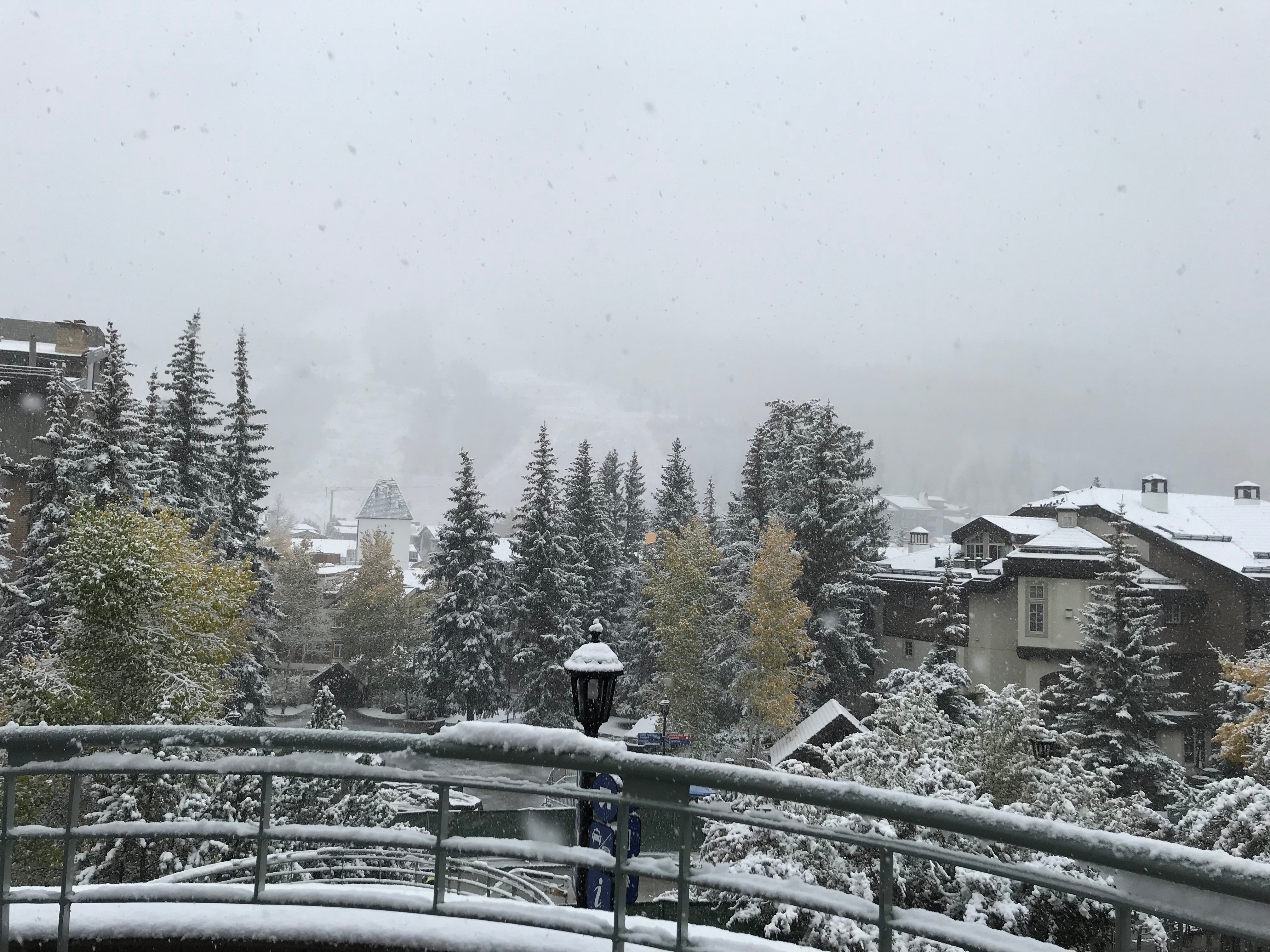 Whiteout in Vail Village