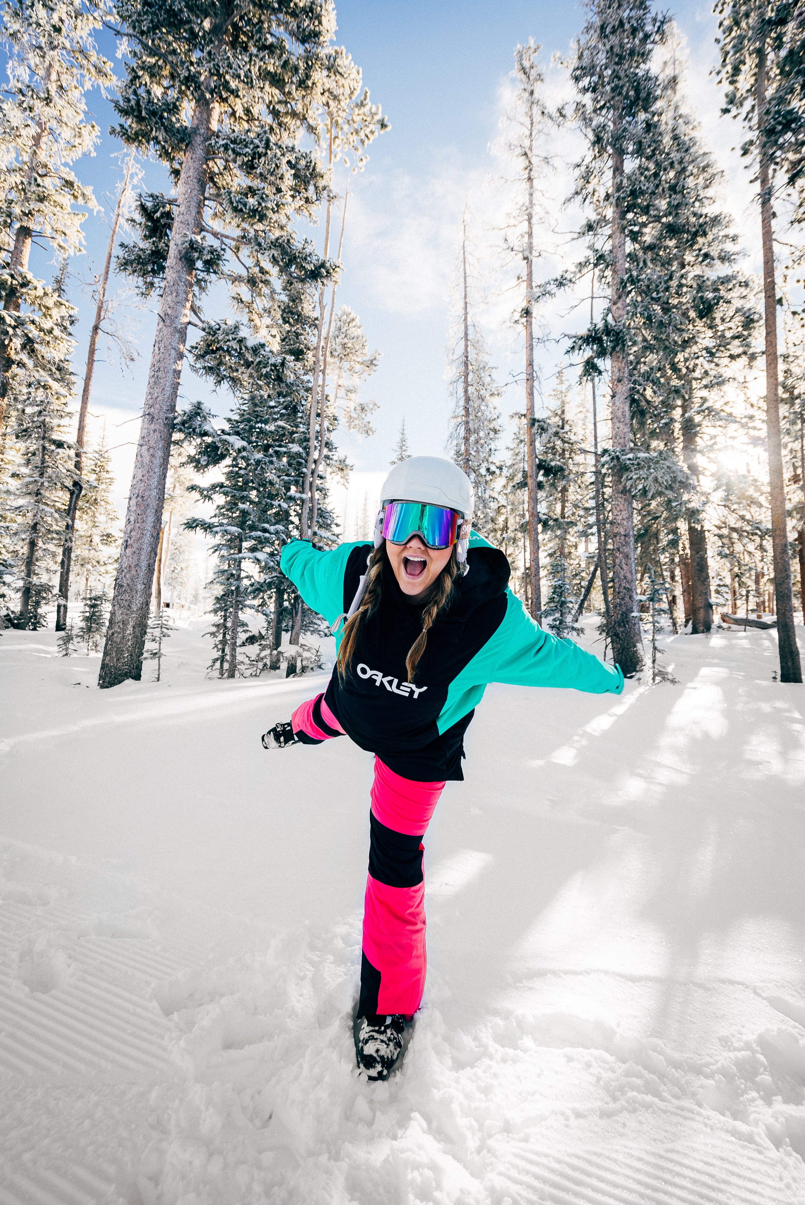 Skiers on Vail slopes