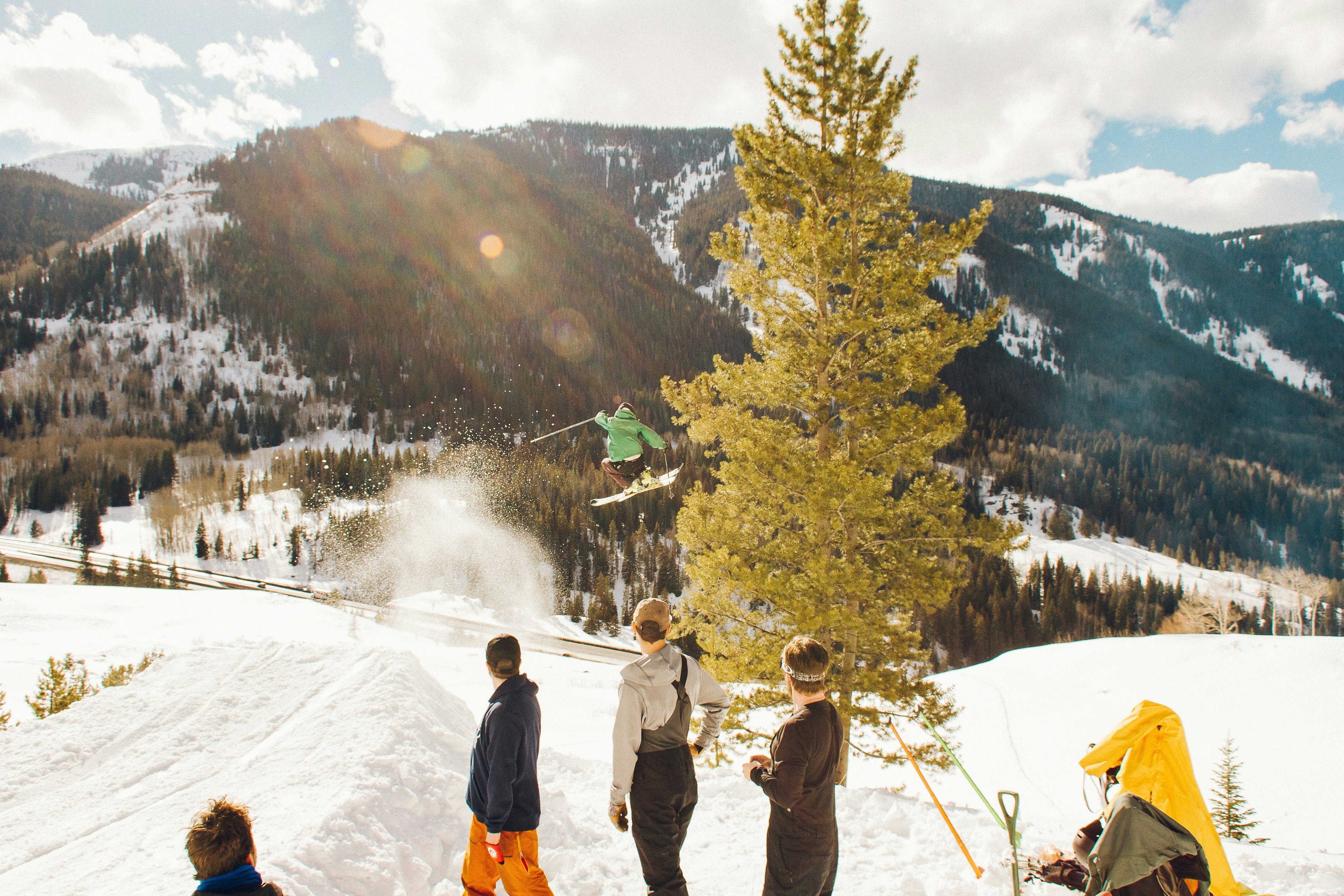 Hiking near Vail in spring