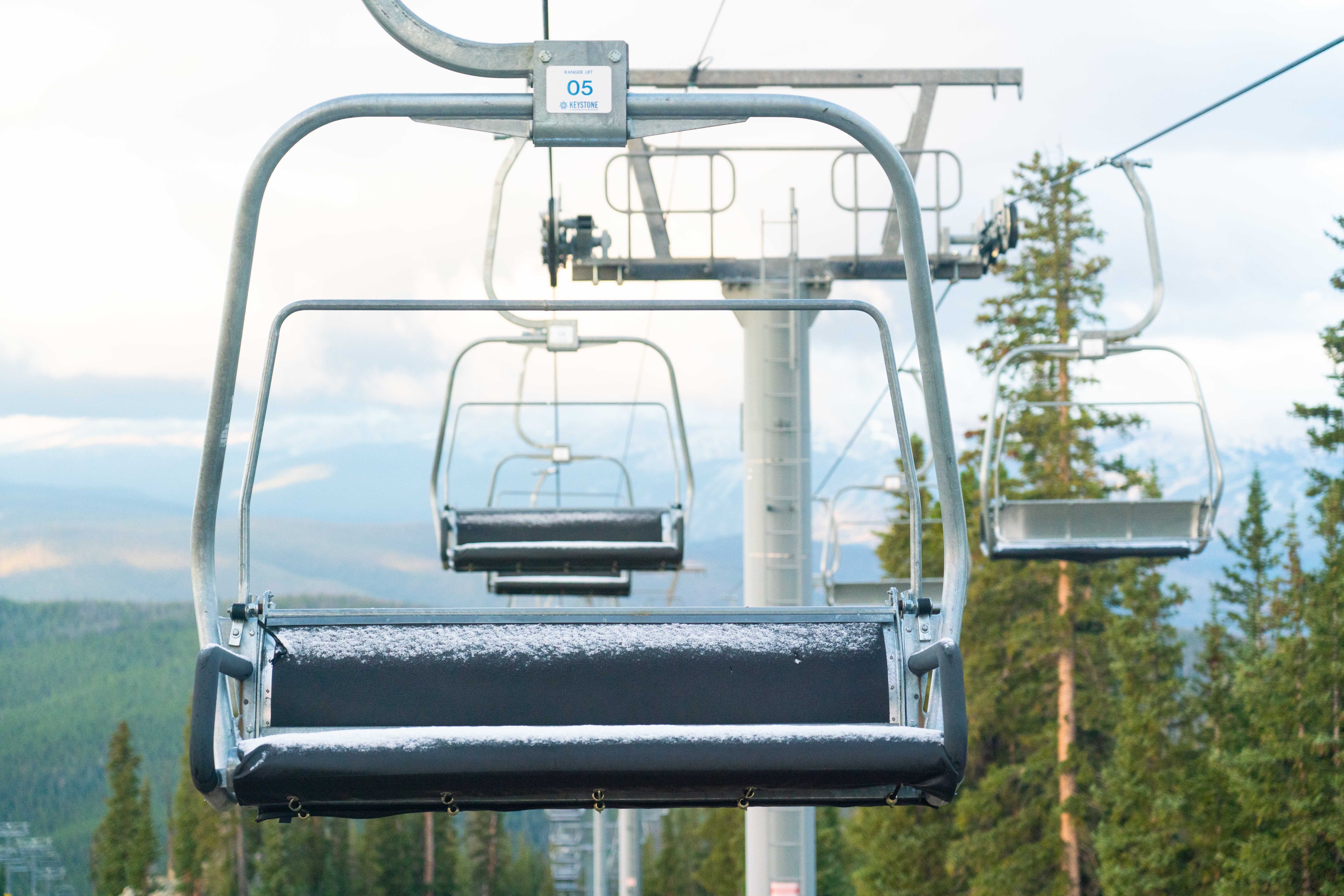 First snow on Vail Mountain