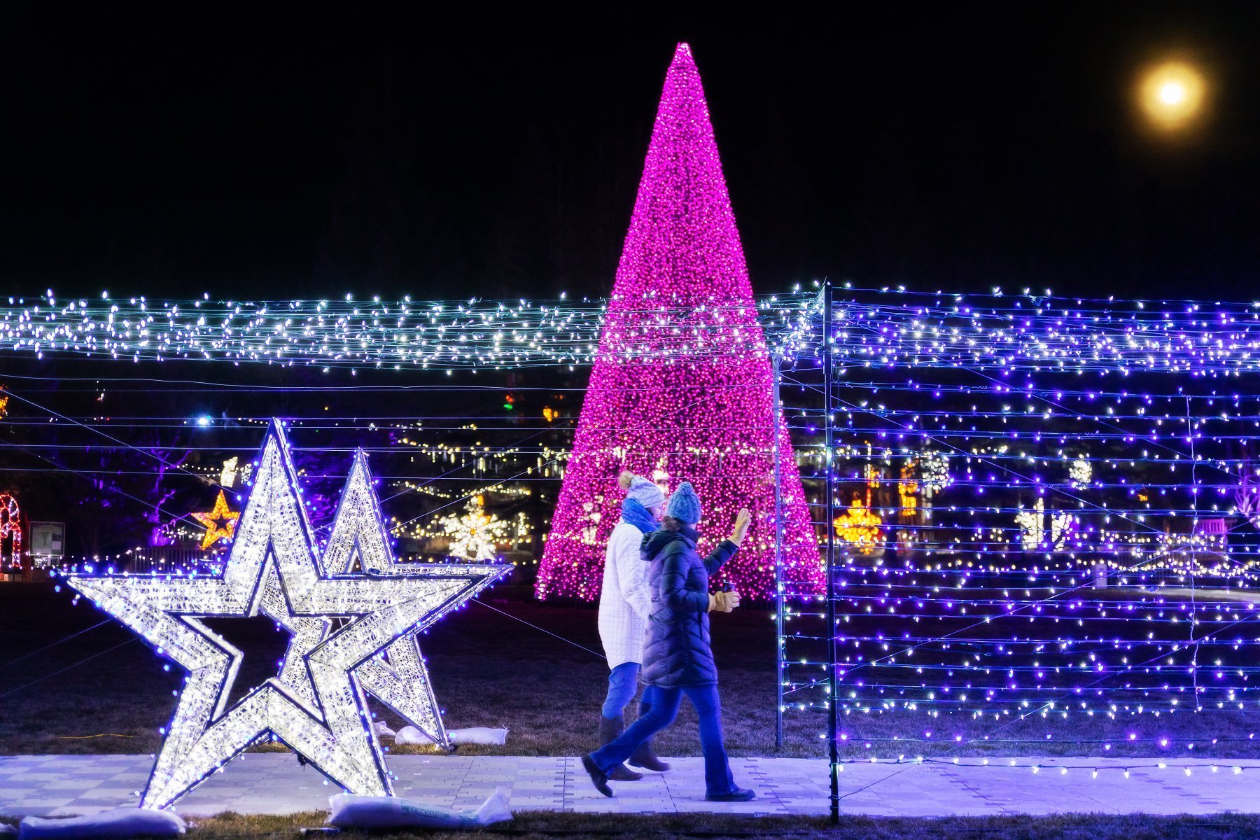 Magic of Lights Vail evening