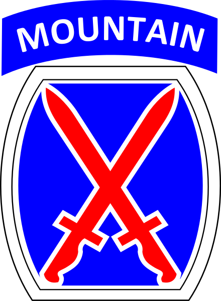 10th Mountain Division patch