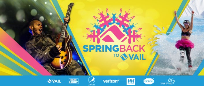 Spring Back to Vail schedule graphic