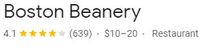 Boston Beanery
