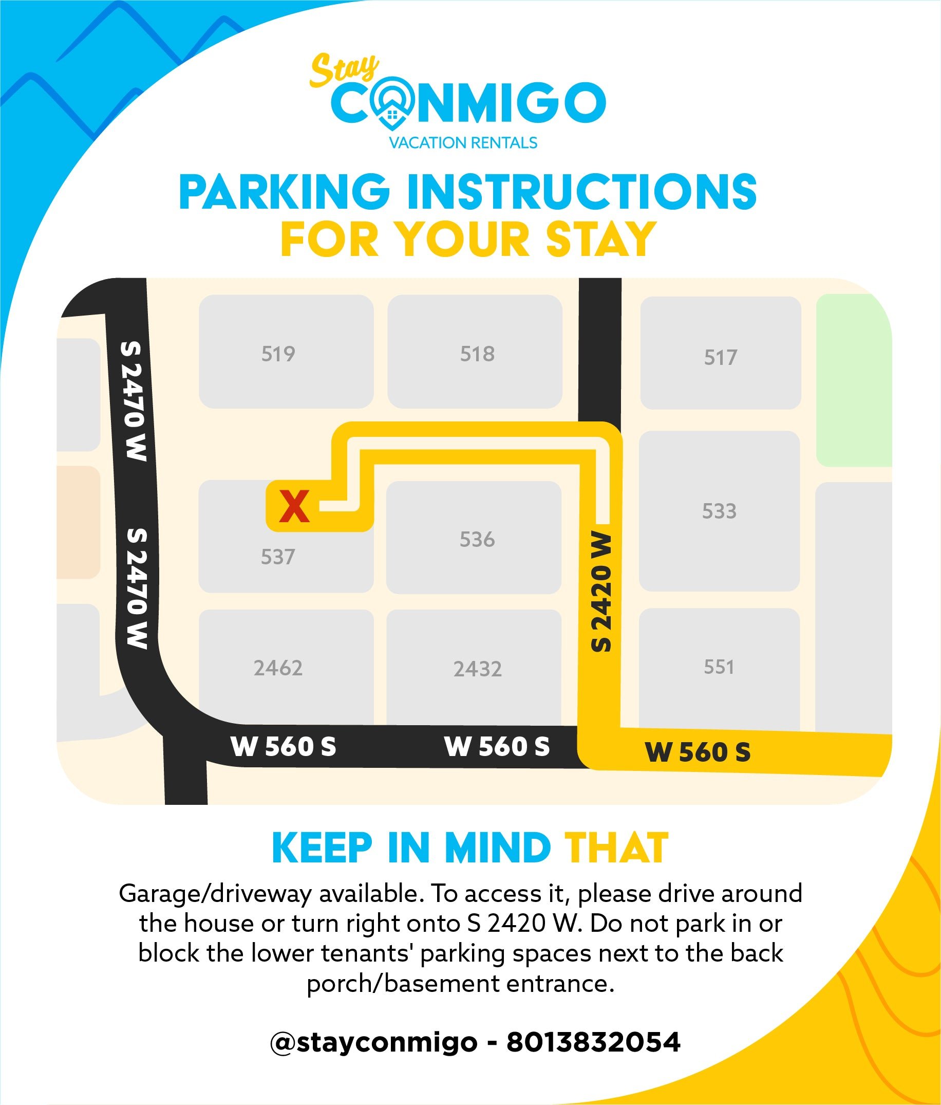 Aero parking diagram