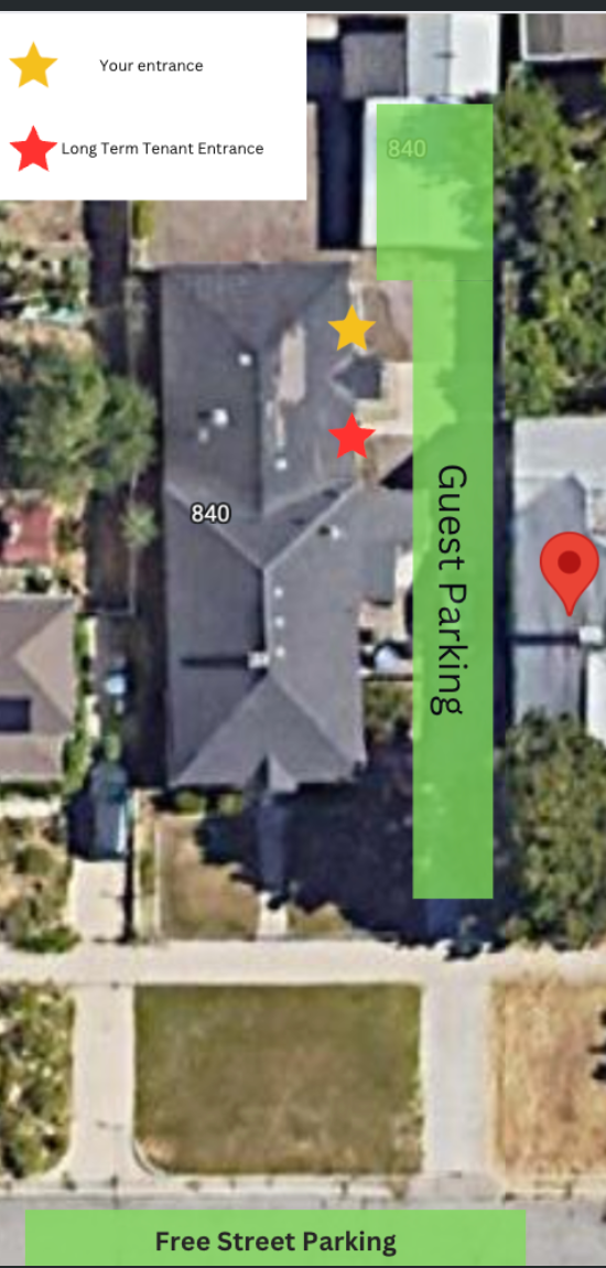 Parking and entrance map