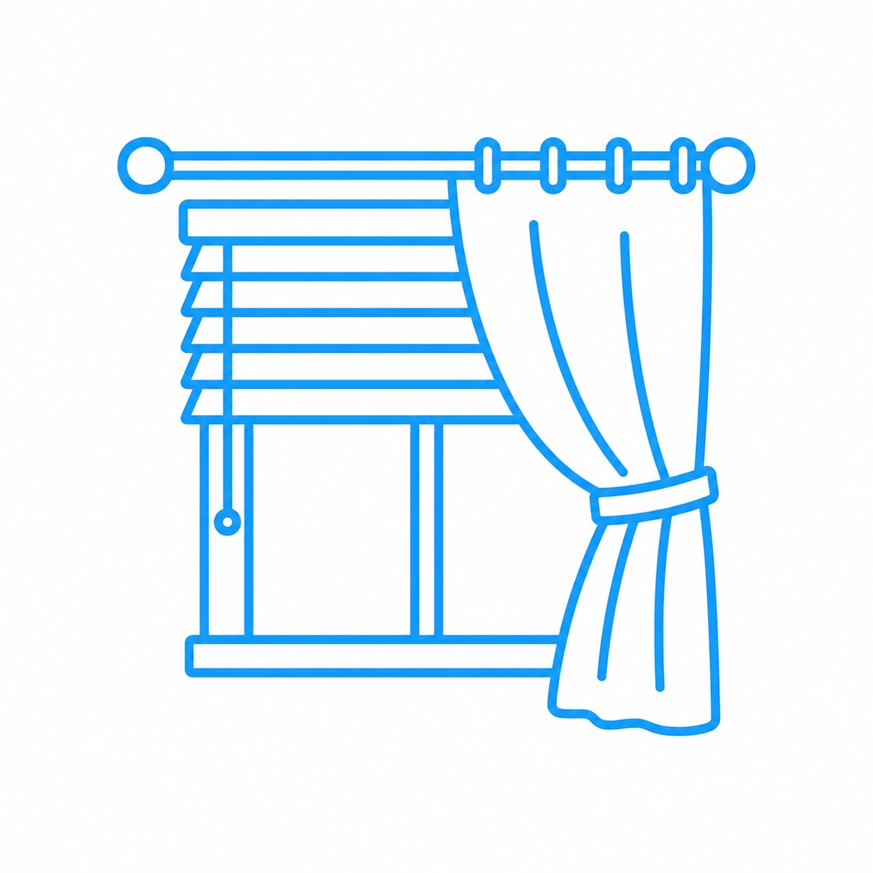 Blinds and curtains