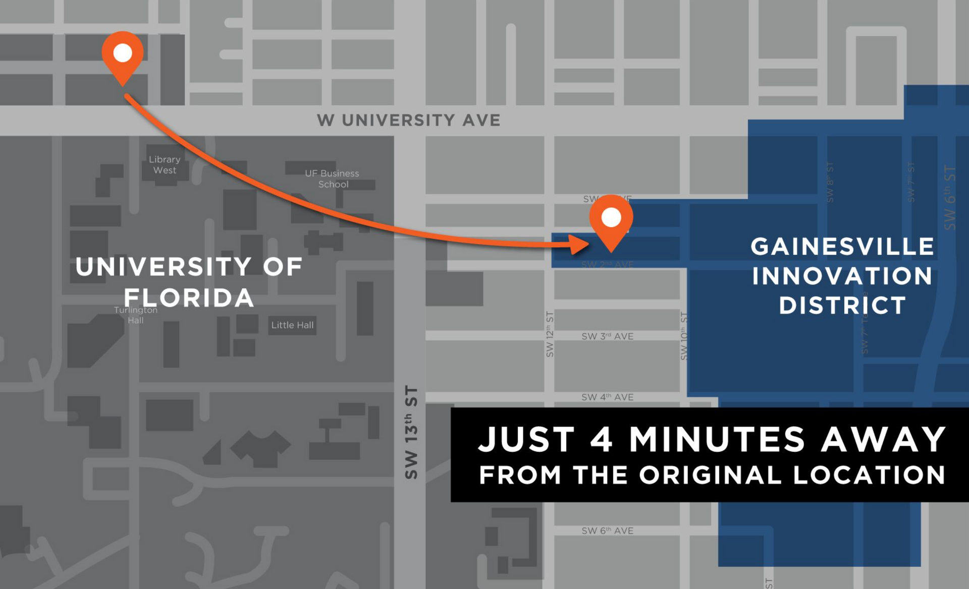 Map of The Swamp Restaurant
