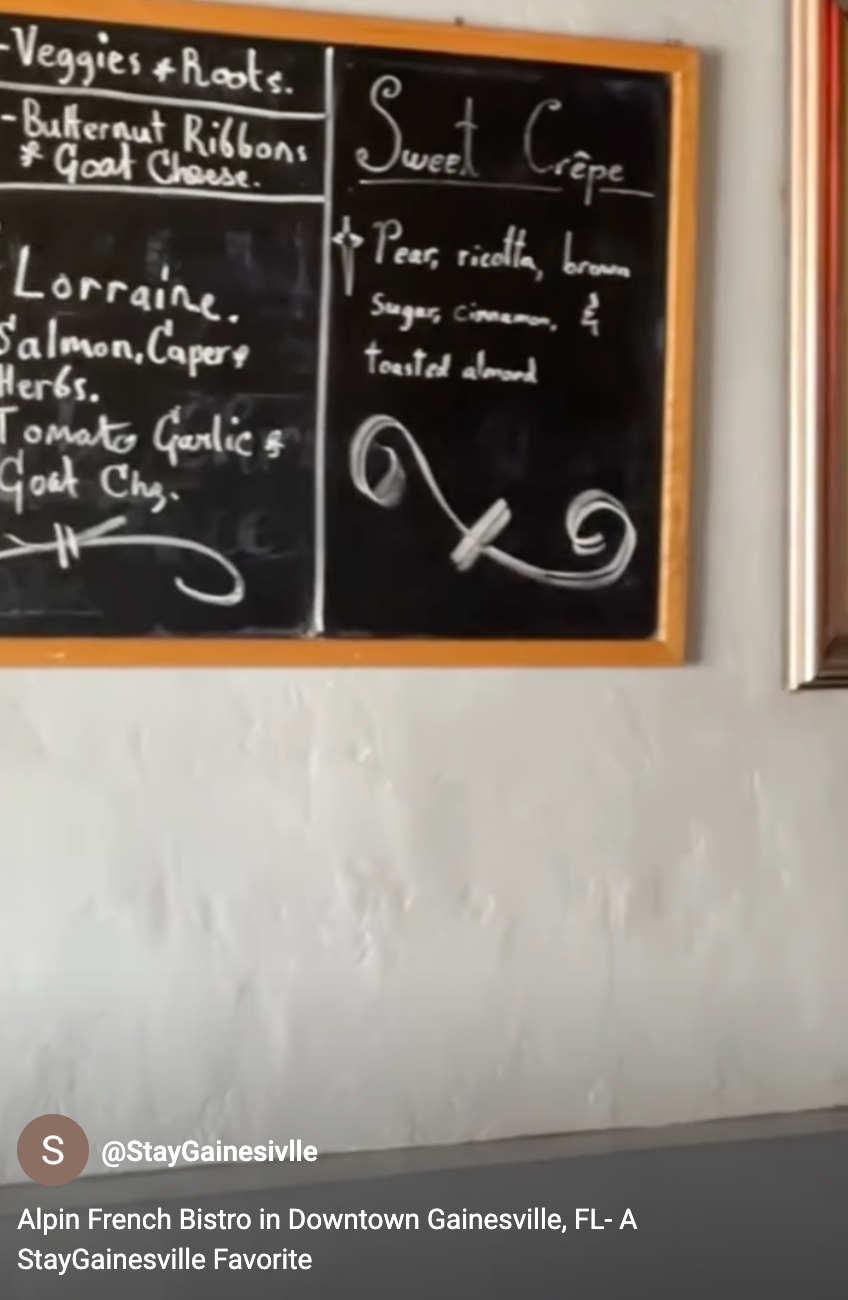 StayGainesville's video of Alpin Bistro in Gainesville, FL