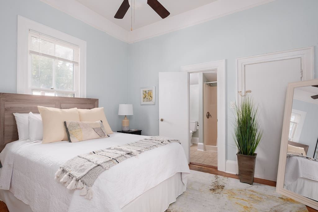 Short-term rental property bedroom in Gainesville, FL