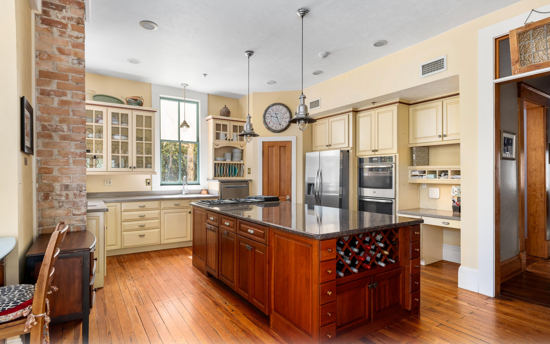 The interior and exterior of The Laurel Oak Estate