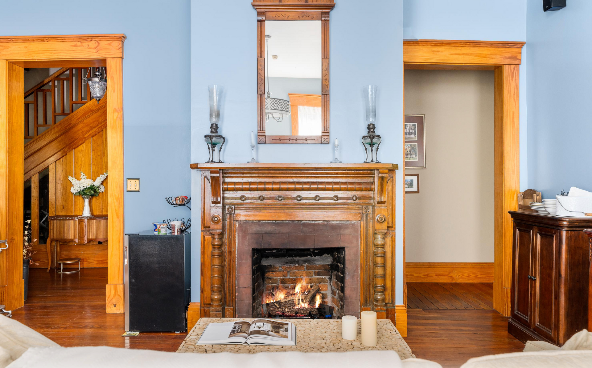The interior and exterior of The Laurel Oak Estate