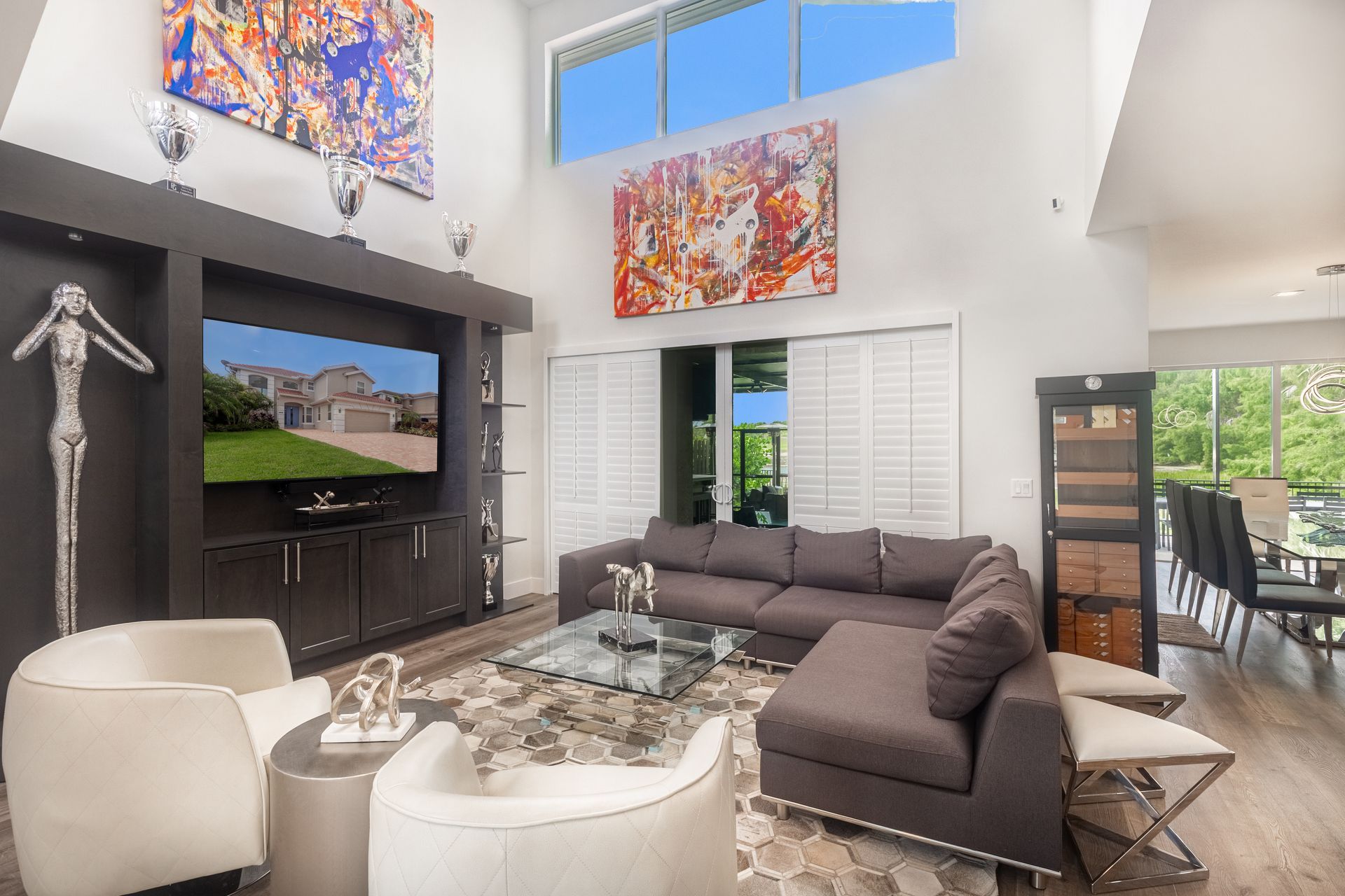 Living room of a StayGainesville Rental Property.
