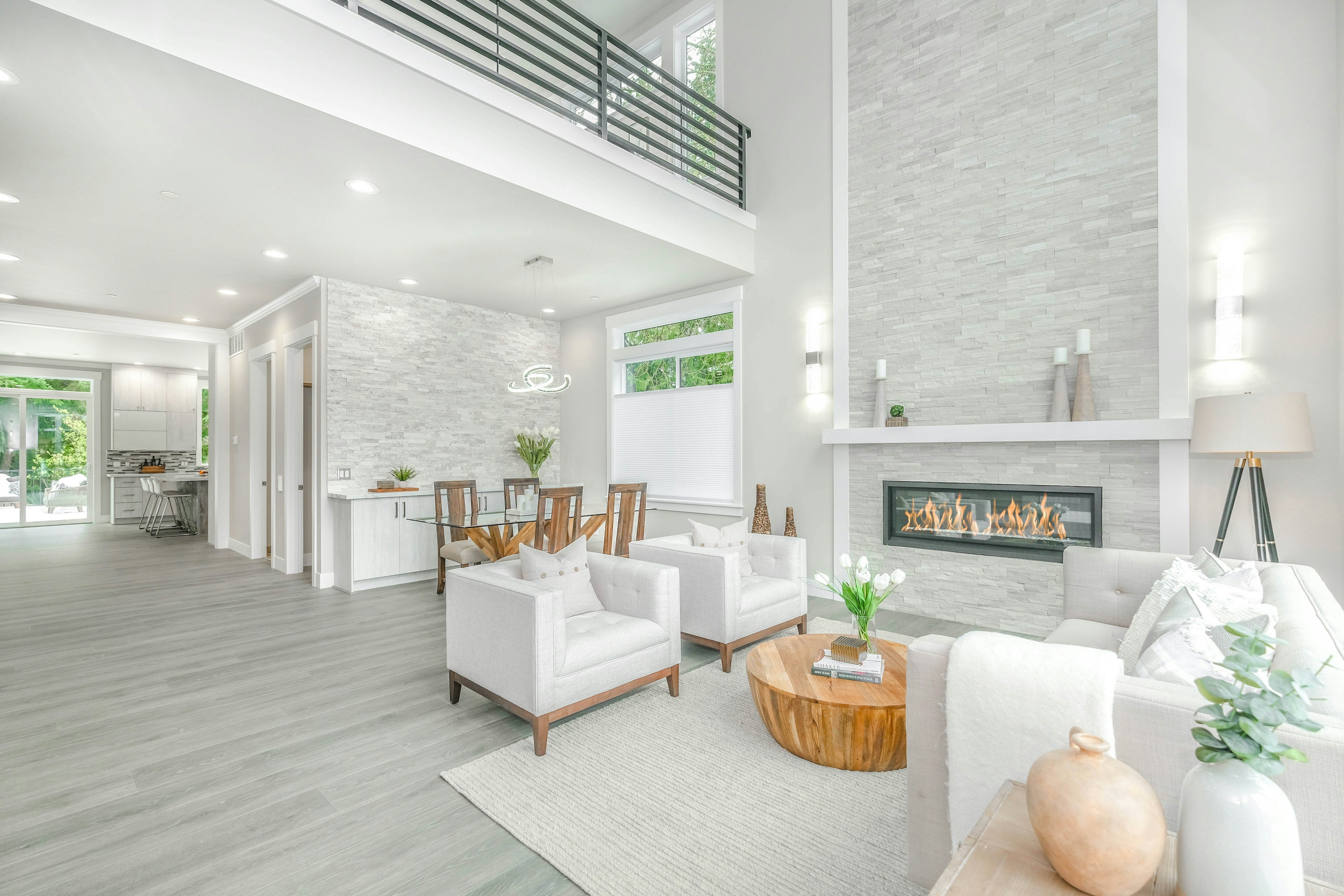 Bright clean home interior ready to move in