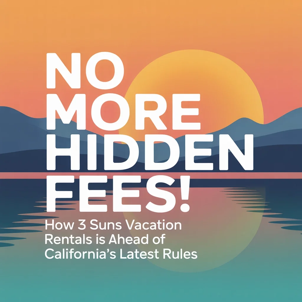 No hidden fees in vacation rentals