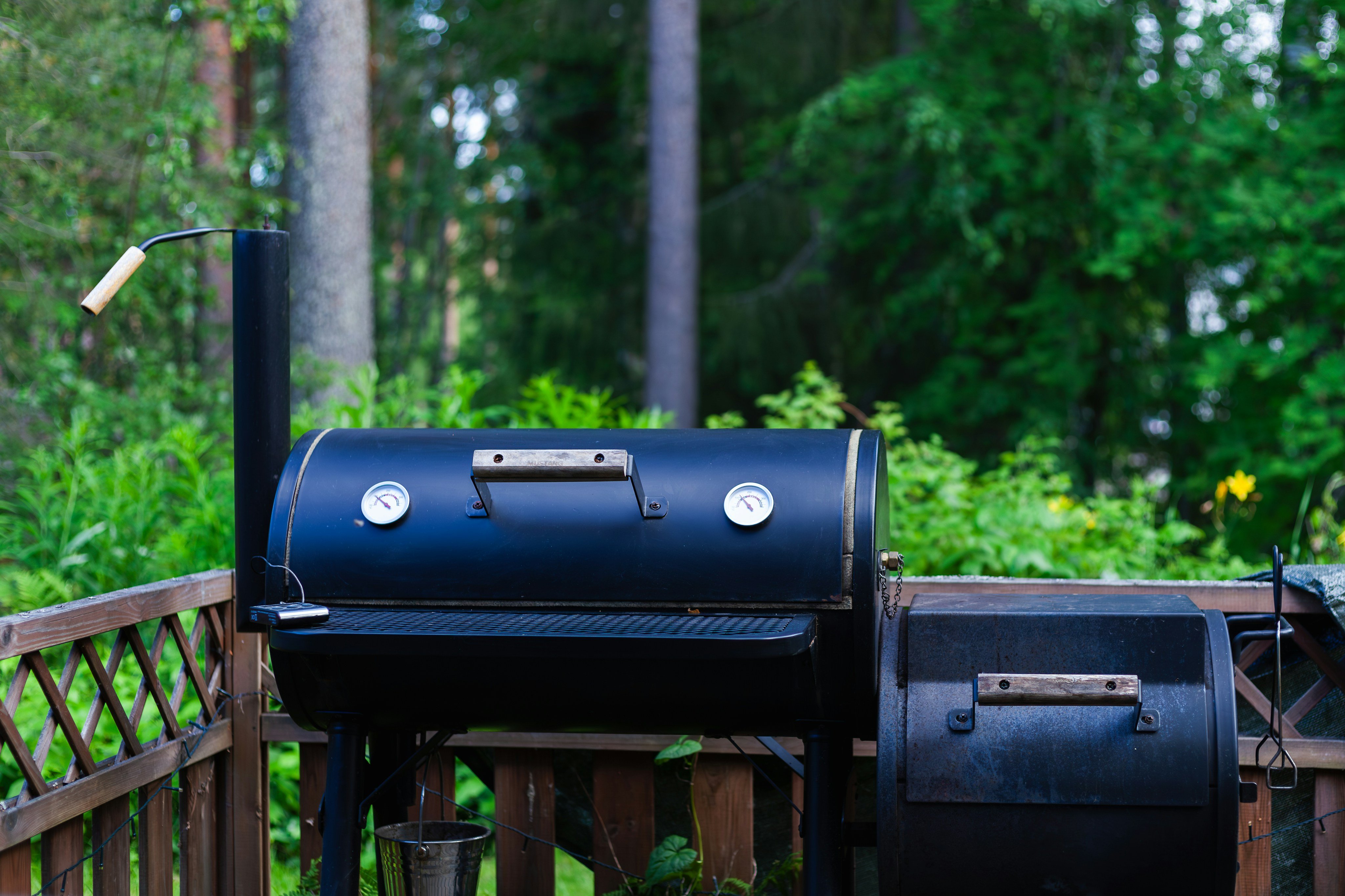 BBQ smoker grill outdoors