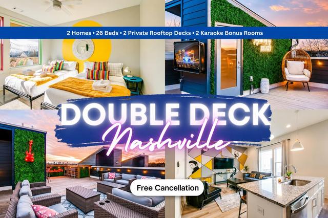 Luxury Rooftop Deck, Game Room, Downtown Nashville