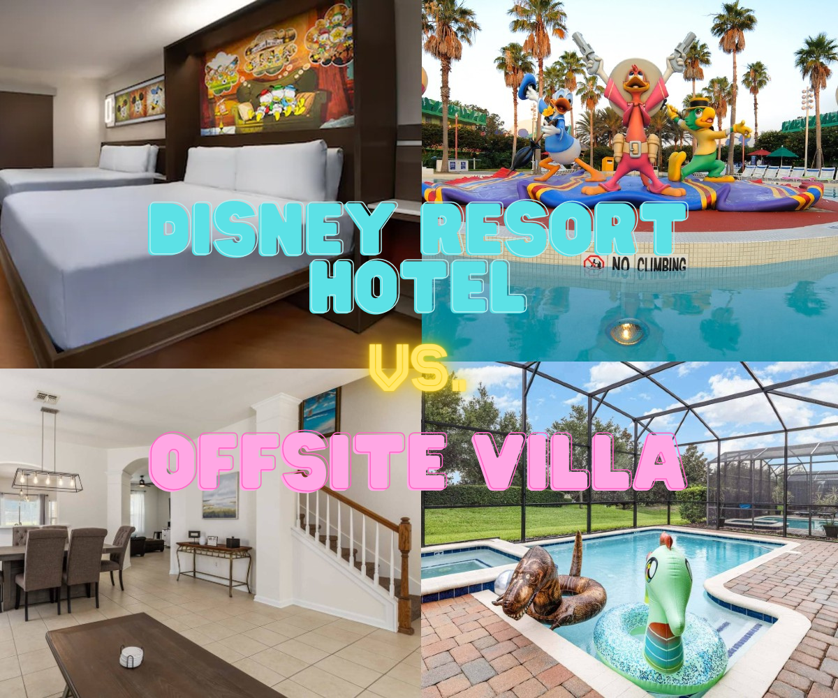 disney resort hotel vs vacation rental villa