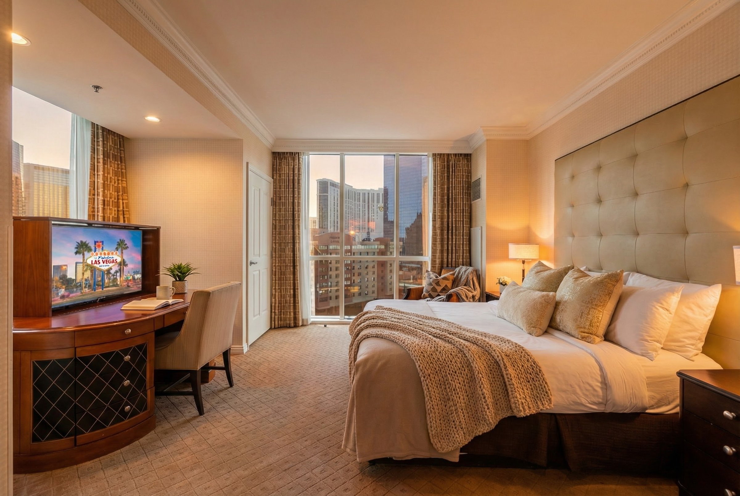 MGM Signature Las Vegas suite interior with city views