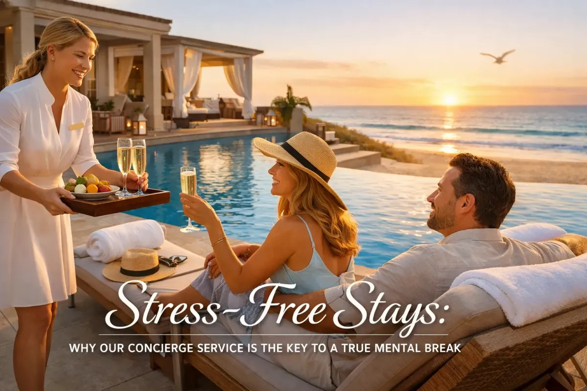 Oceanfront luxury vacation rental in the Outer Banks with private pool and concierge services