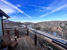 river view from cabin