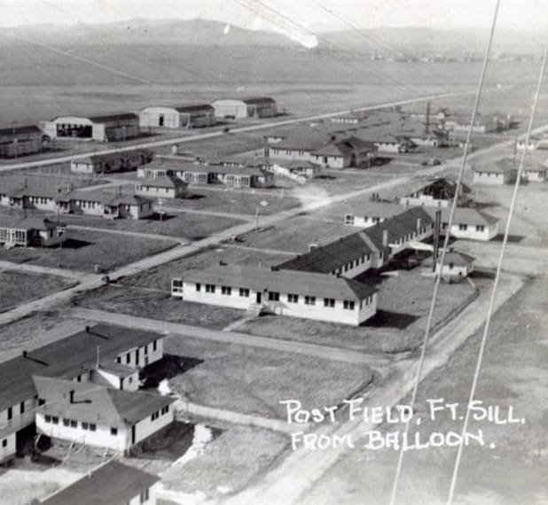 Aerial view of Old Fort Sill