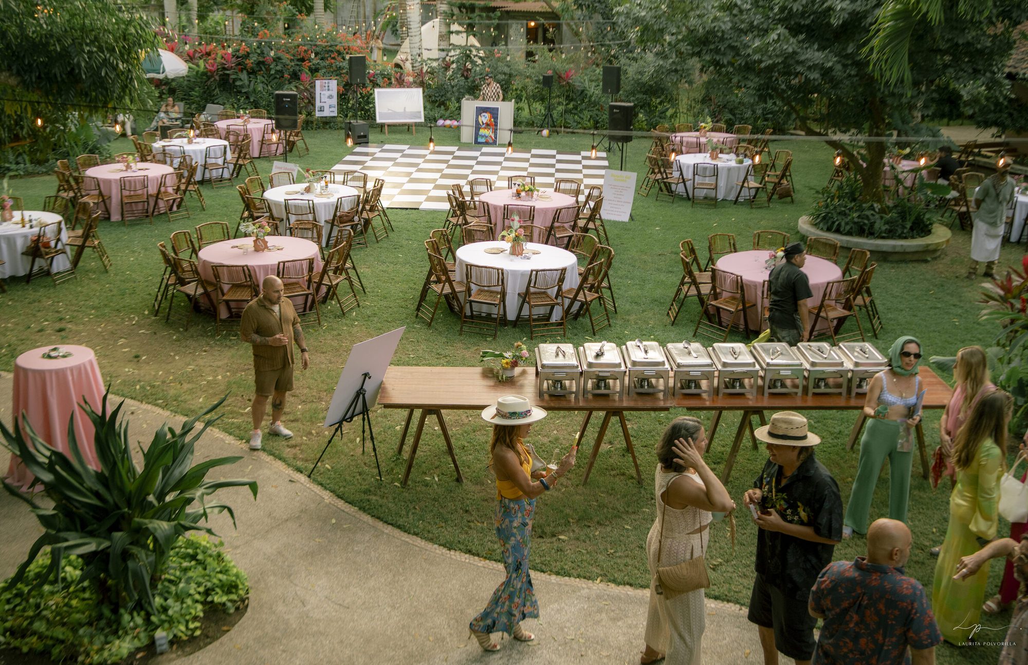 CVIS Acapulco Nights 1960 event setup at Rancho Poco a Poco