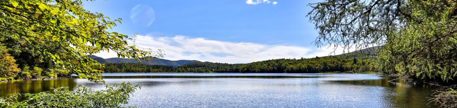 View of Kent Pond in Vermont
