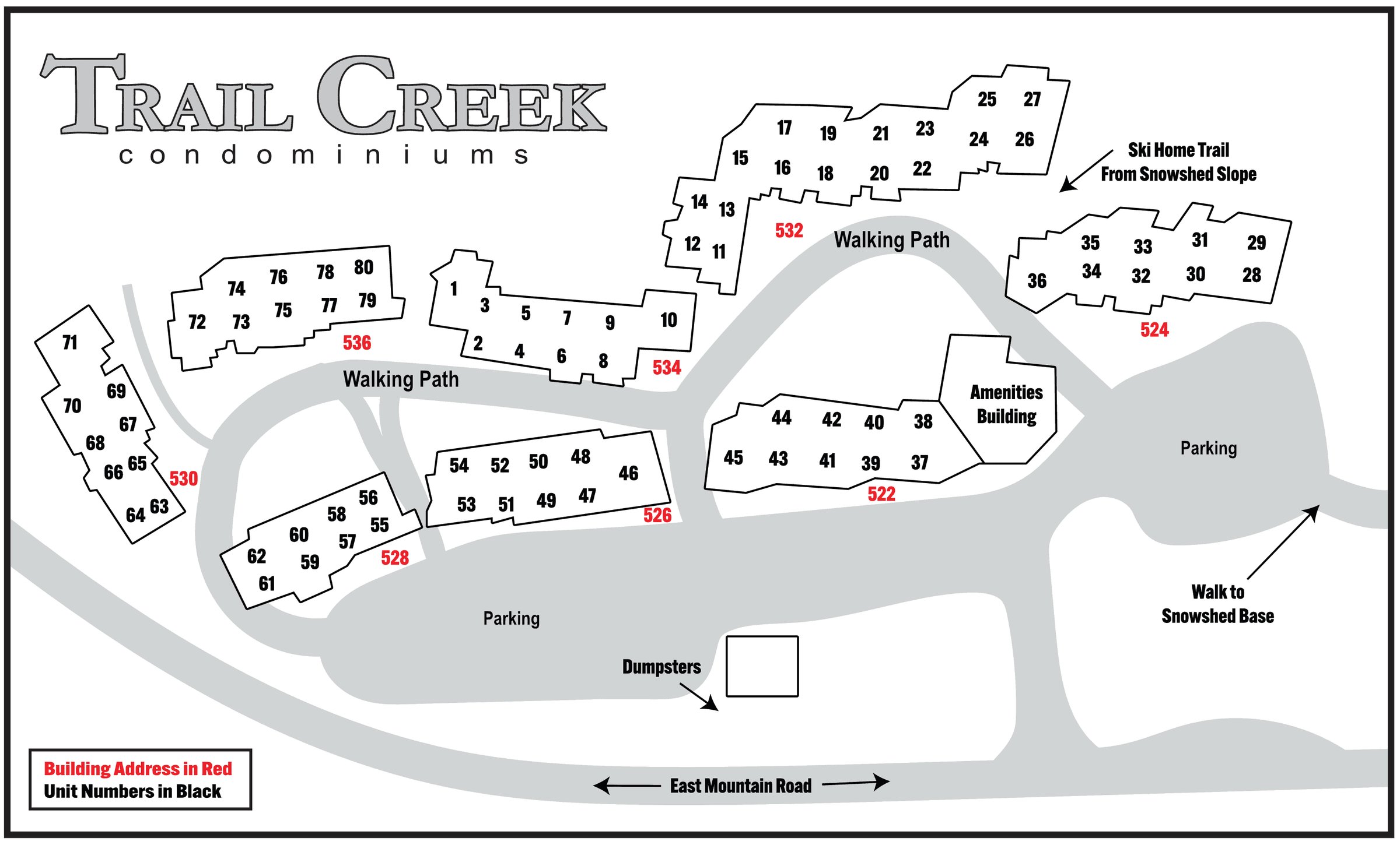 Trail Creek Killington Map